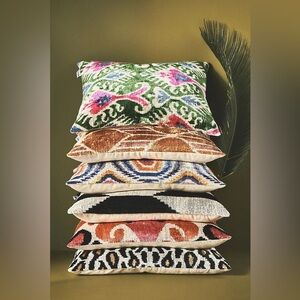 Les Ottomans x Anthropologie Home Decor IKAT Printed Pillow Case Sham